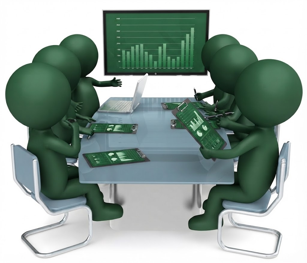 A professional working at a desk